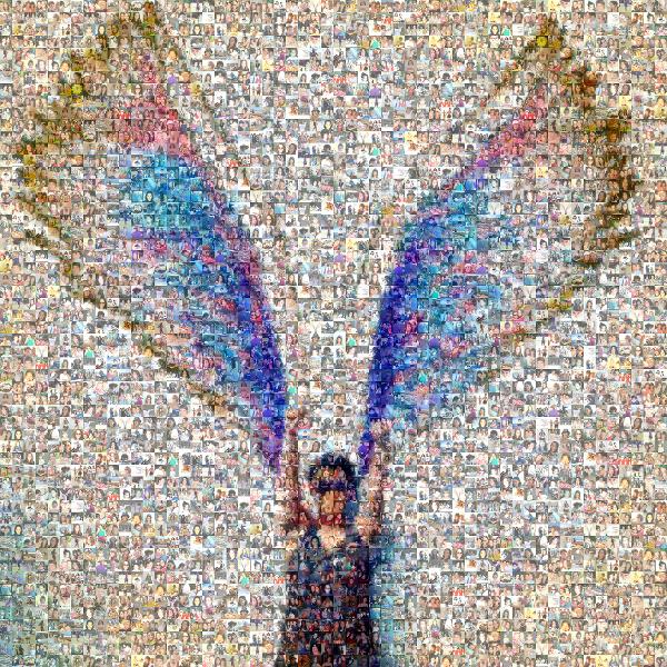 Painted Wings photo mosaic