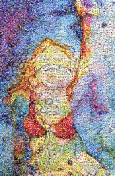Abstract Painting photo mosaic
