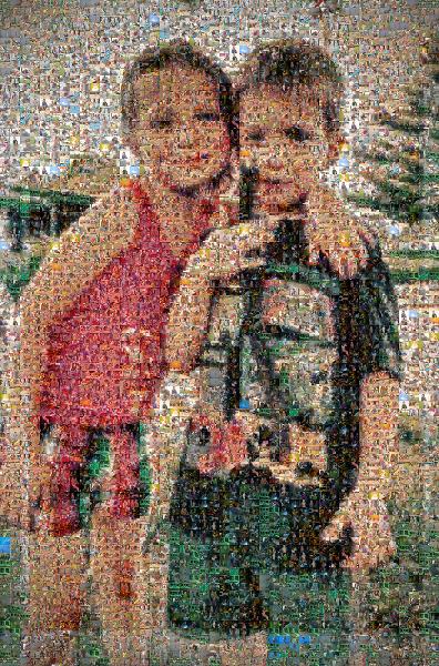 Grandkids photo mosaic