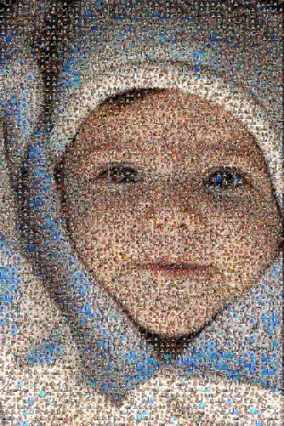 Beautiful Baby Girl photo mosaic