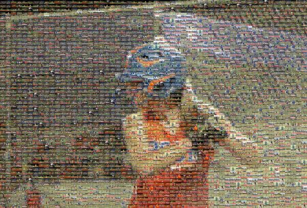 Softball Player photo mosaic