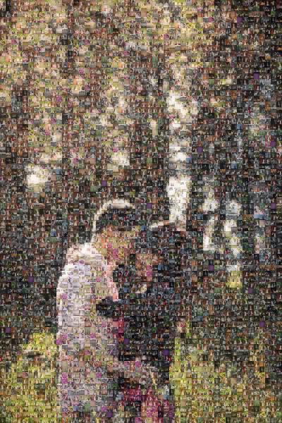 Engagement Mosaic photo mosaic