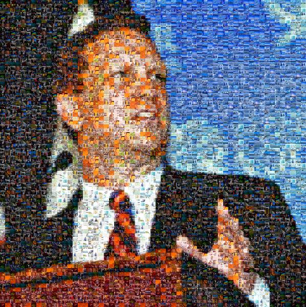 Speaker photo mosaic