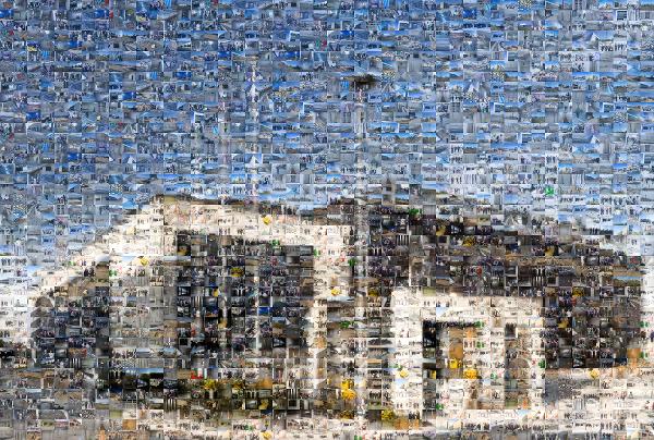 An Office Building photo mosaic