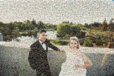married marriage weddings people faces portraits man woman bride groom husband wife scenic outdoors outside trees formal woods lakes 