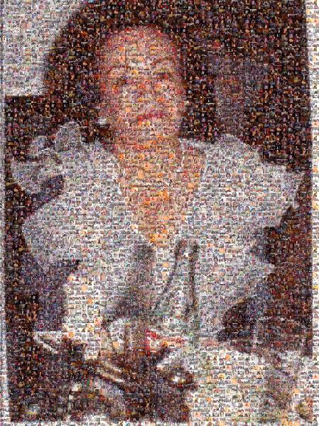 A Beloved Grandmother photo mosaic