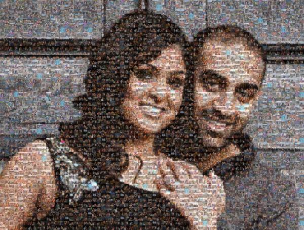 Stunning Couple photo mosaic
