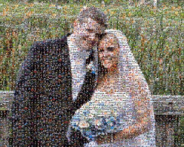 Happily Married Couple photo mosaic
