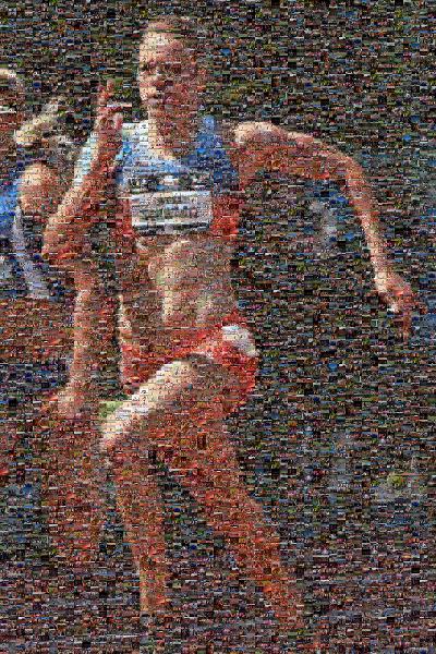 Track Runner photo mosaic