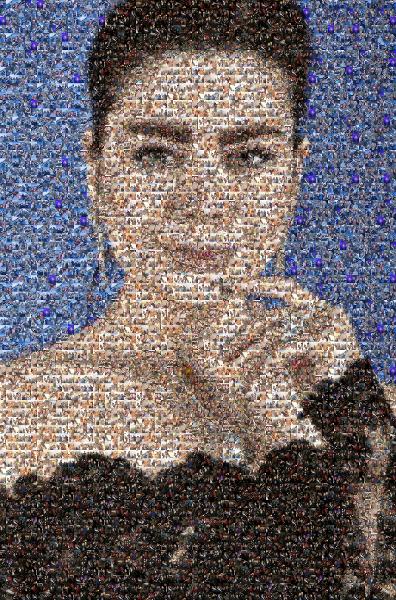 A Young Woman photo mosaic
