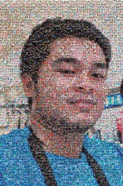 A Simple Self Portrait photo mosaic