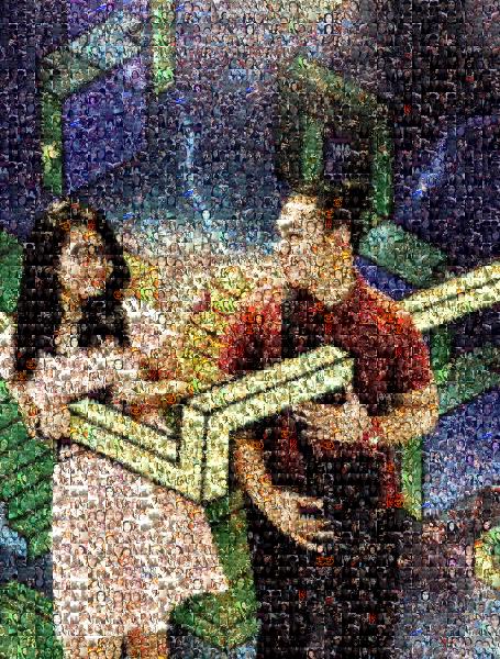 A Comic Book Couple photo mosaic
