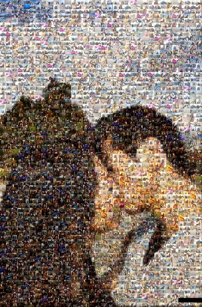 Kissing Couple photo mosaic