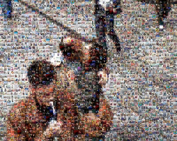 Couple Kissing photo mosaic