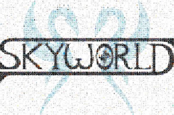Skyworld Logo photo mosaic