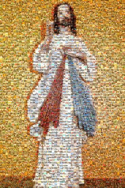 Religious Statue photo mosaic