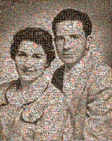Vintage Couple photo mosaic
