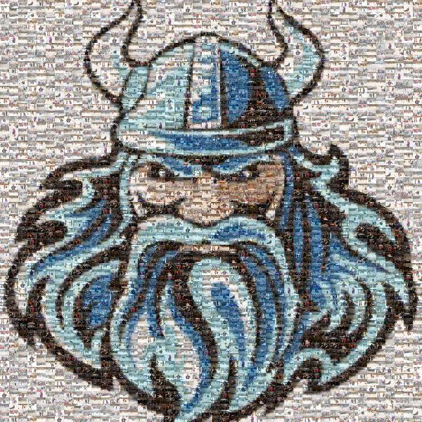A Winter Viking photo mosaic