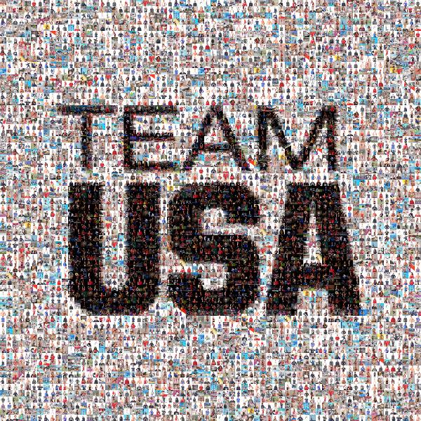Team USA photo mosaic