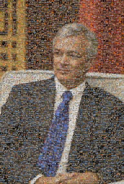 Portrait of a Businessman photo mosaic