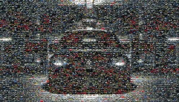 BMW 3 photo mosaic