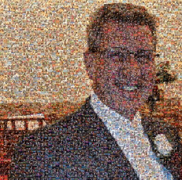 A Happy Man photo mosaic
