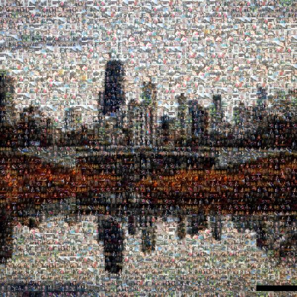 City Skyline photo mosaic