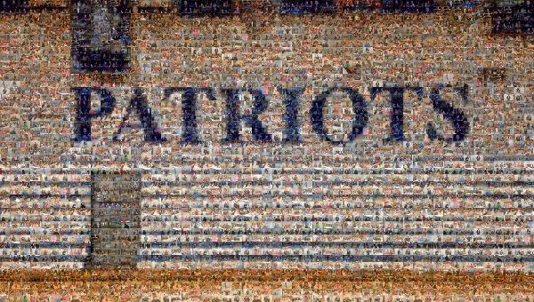 Patriots Team photo mosaic