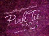 Pink Tie Party pink vibrant saturated party parties events script letters words text logos planning fun entertainment