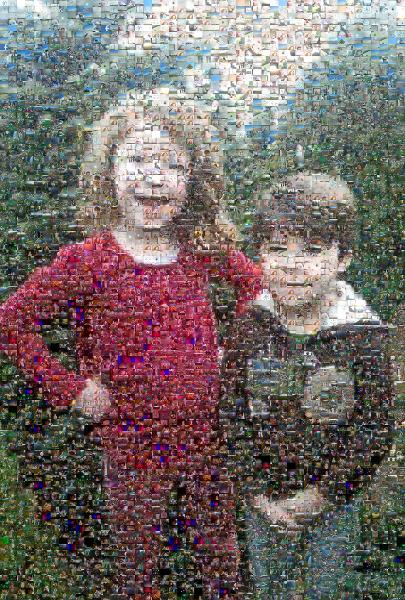 Two Kids photo mosaic