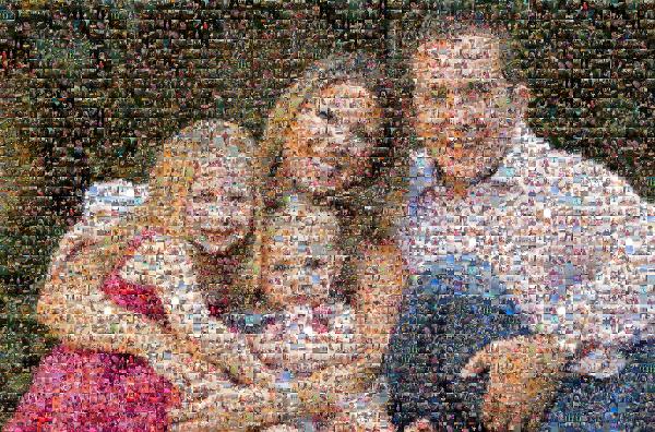 Beautiful Family Portrait photo mosaic