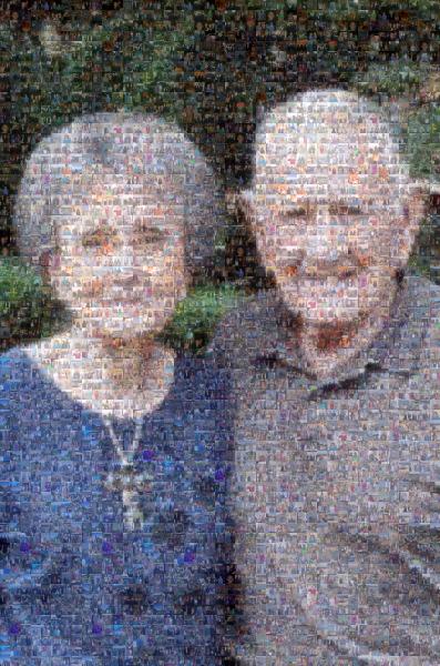Grandparents photo mosaic