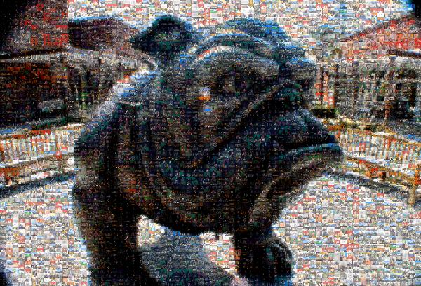 Bulldog Mascot photo mosaic