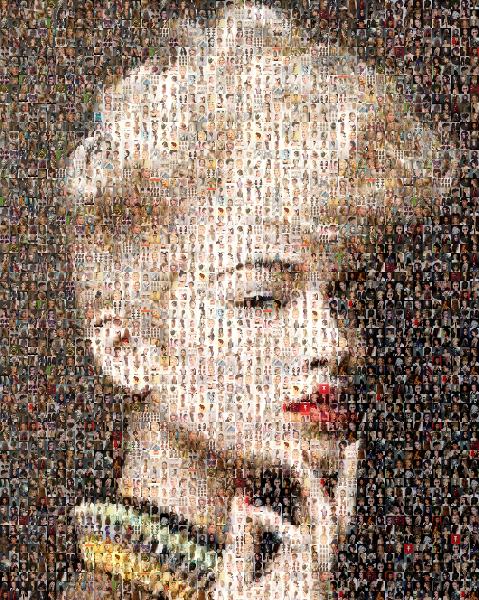 Fashionable Woman photo mosaic