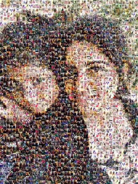 A Mother and Daughter photo mosaic
