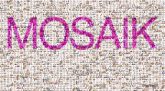 Mosaik text words letters graphics logos company corporate