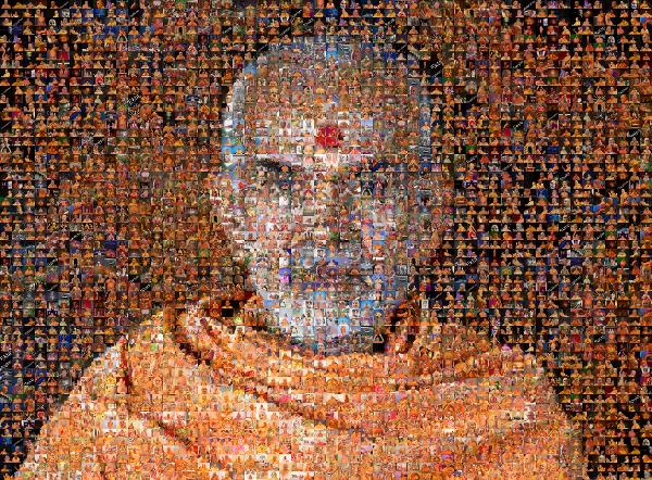 Hindu Monk photo mosaic