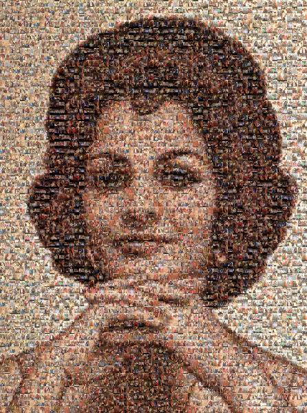 Vintage Portrait photo mosaic