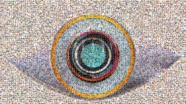 Abstract Eye photo mosaic