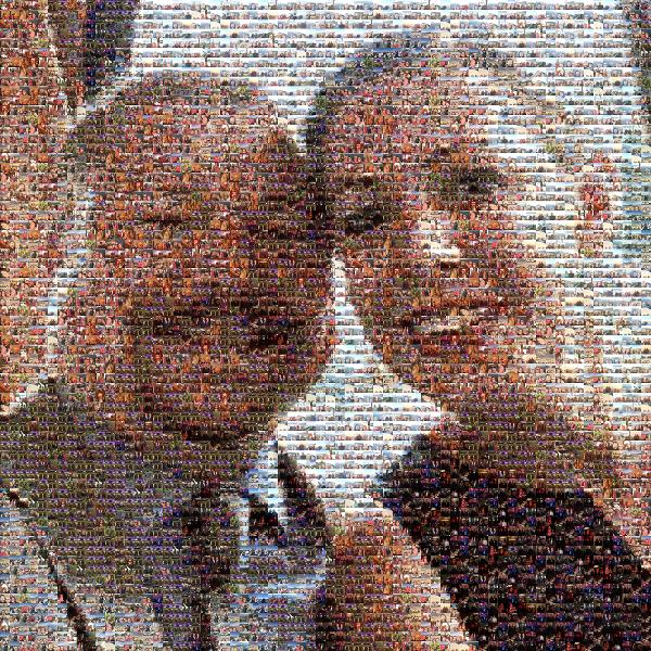 Couple Selfie photo mosaic