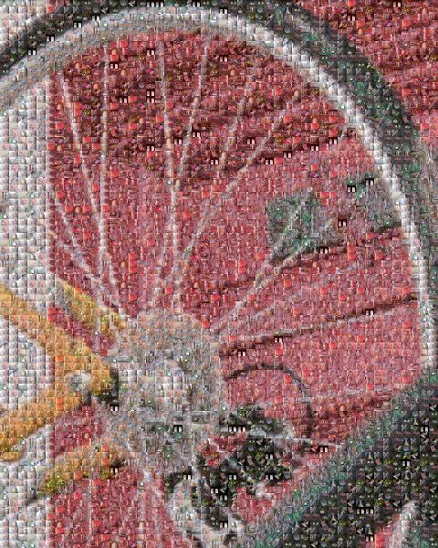Bicycle Wheel photo mosaic