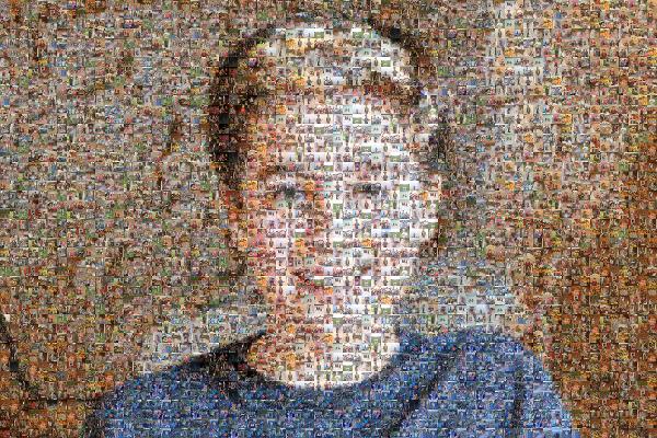 Portrait of a Young Boy photo mosaic