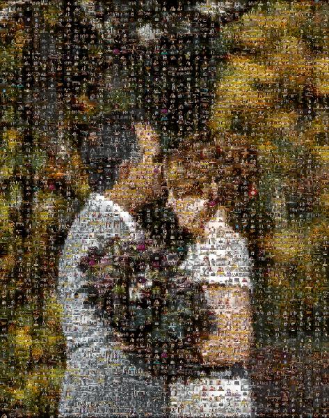 Autumn Wedding photo mosaic