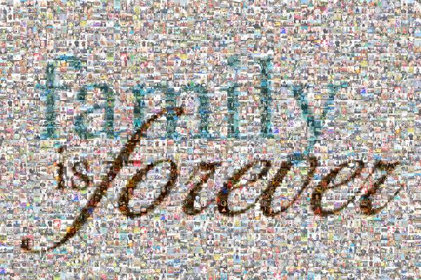 Family is Forever photo mosaic