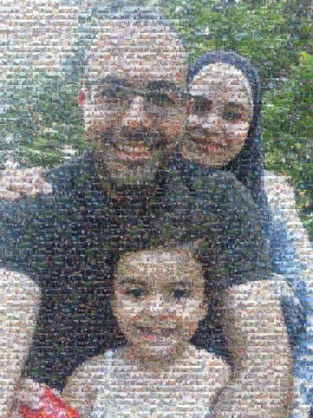 Happy Family photo mosaic