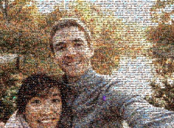 A Selfie by the Lake photo mosaic