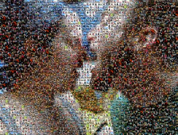Silly Couple photo mosaic