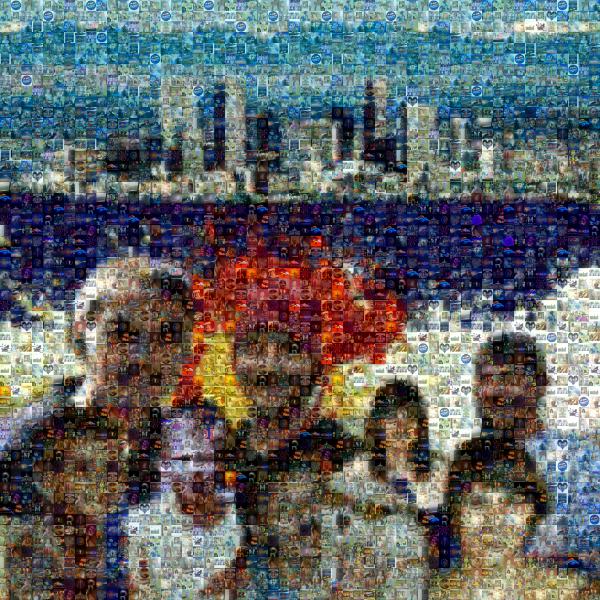 Collage photo mosaic