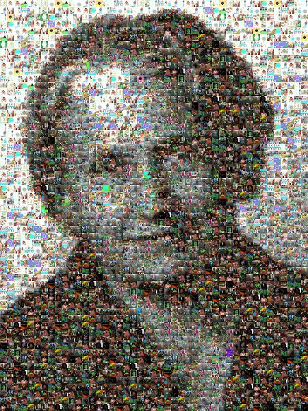 A School's Founder photo mosaic
