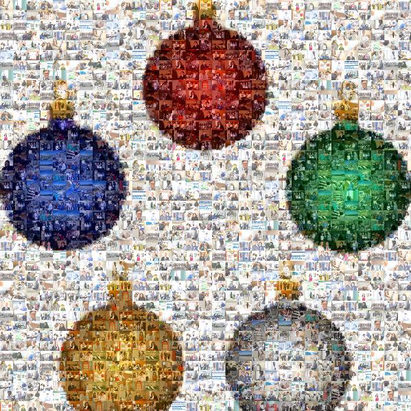 Ornaments photo mosaic